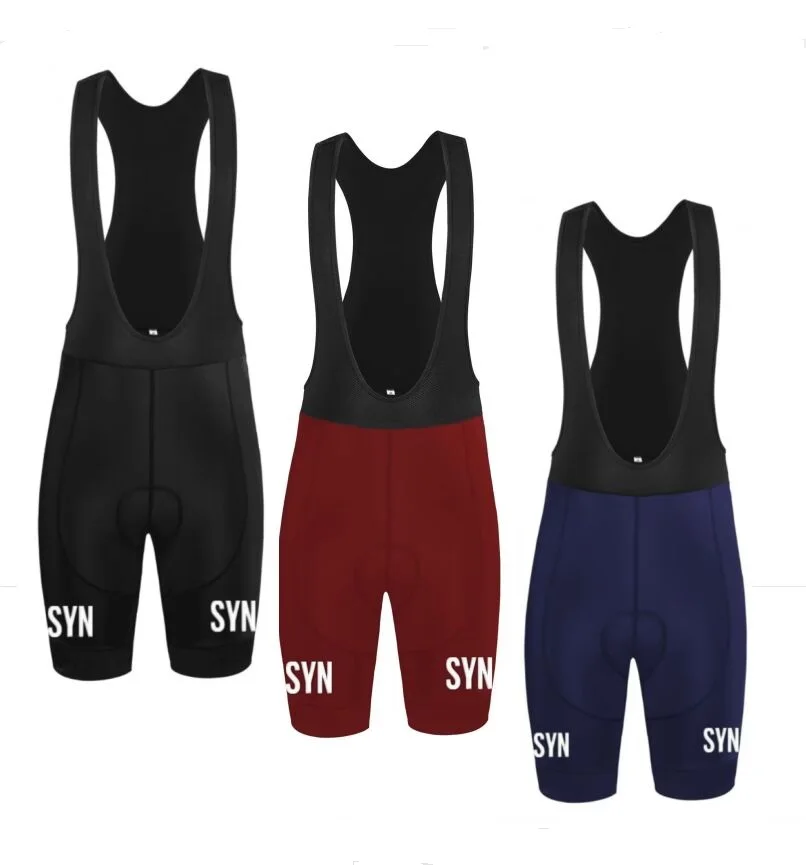 Long distance riding SYN Unisex Bib Shorts Shockproof sponge seat Bottom MTB Shorts Women Men