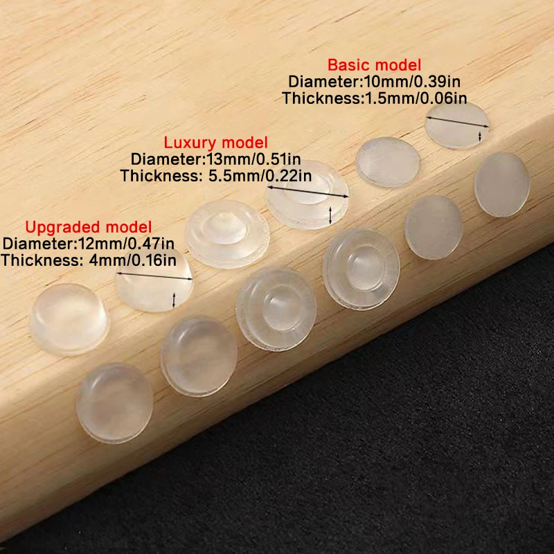 Transparent Silicone Collision-proof Granular Wardrobe Door Anti-collision Pad Mute Paste er Anti-sliding Anti-glue Granules