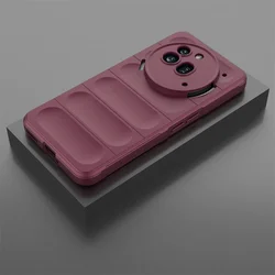 Silicone Matte Shockproof Phone Case - Sleek Protective Back Cover for ForNothingPhone3aPro (DarkPurple)
