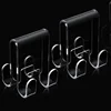 Shower Door Hook Acrylic Bathroom Hanger Convenient Storage Solution for Bathrobes and Towel Clothing Hangings Rack 2