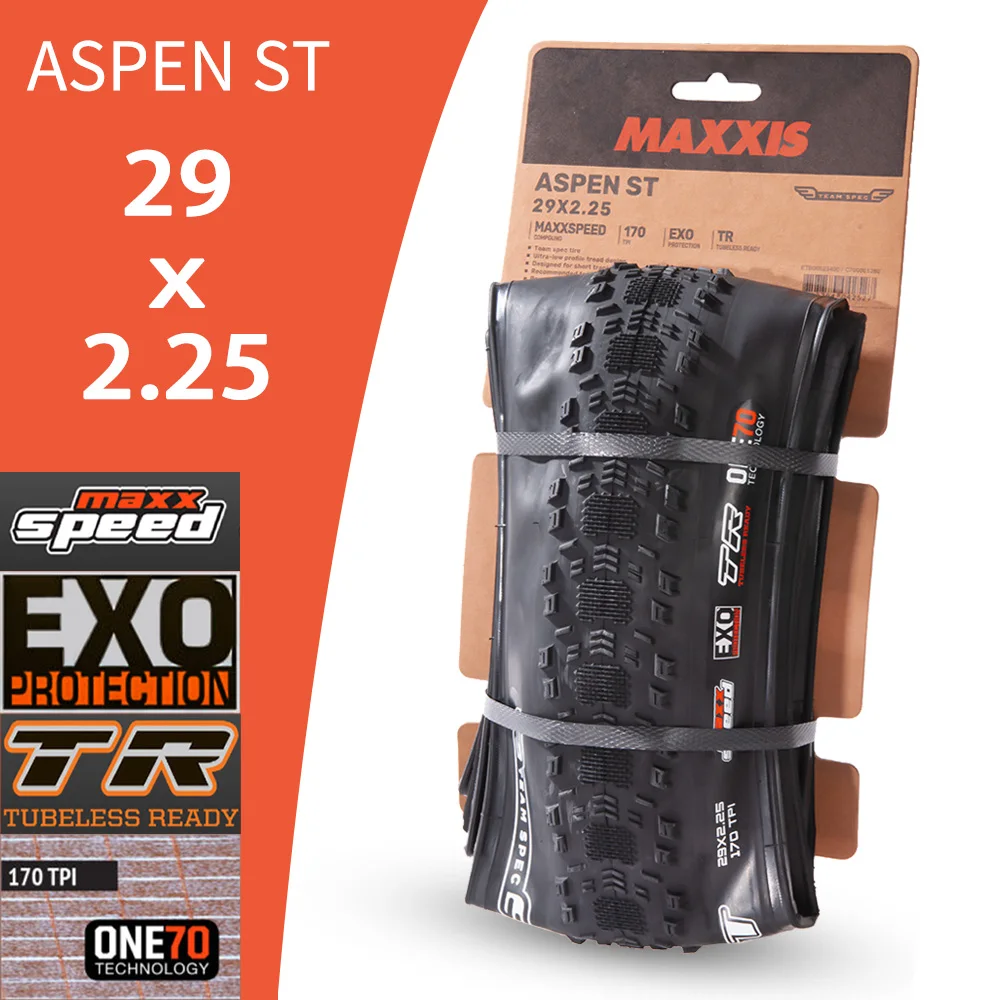 MAXXIS-ASPEN st mtbチューブレスタイヤ、xc自転車アクセサリー