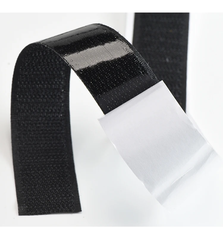 Adhesive Double Hook And Loop Fastener Tape Nylon 1/2/5Meter 20-50MM