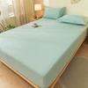 Solid Color Fitted Sheet with 2 Pillow Cases, Ultra Soft, Wrinkle Free, Breathable Deep Pocket Bed Sheet Hotel Quality Full Size 3