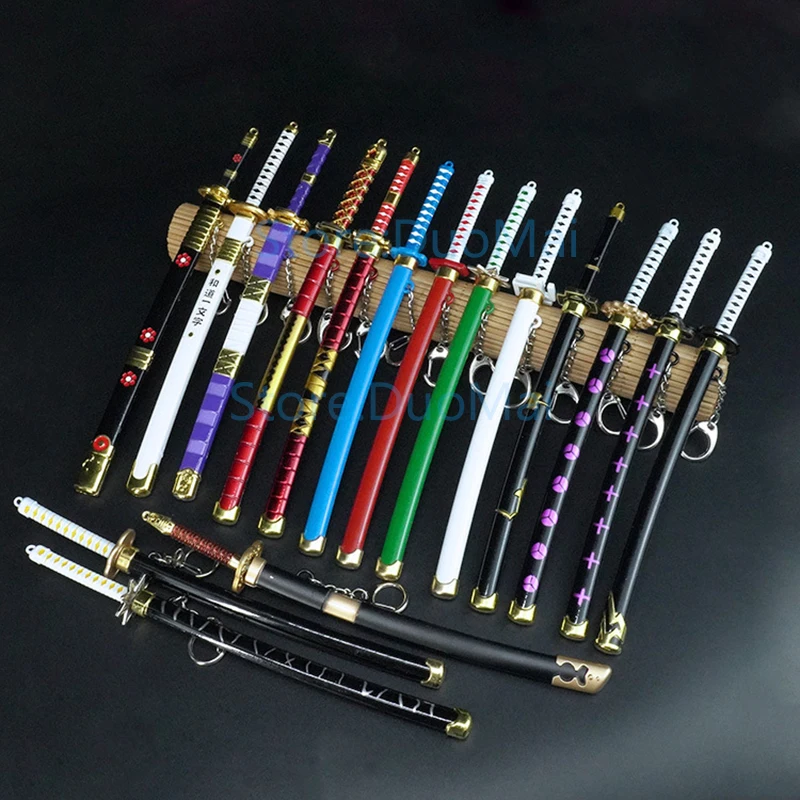 Anime Roronoa Zoro Katana Cosplay Samurai Swords Desk Toys Wado Ichimonji Kitetsu III Yubashiri Shusui Enma Home Decor |