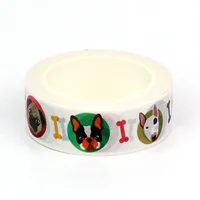 NEW 1PC 10M Decor Dogs Pattern and Bones Washi Tape for Craft Journaling Adhesive Masking Tape Cute Stationery 2