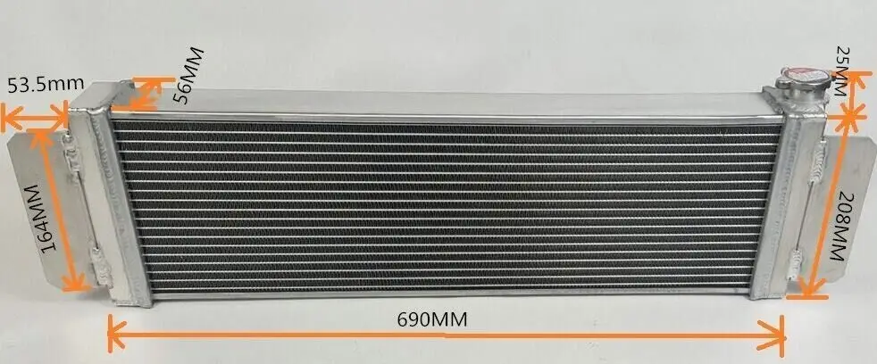 GPI Racing Universal Air-to-Water Intercooler Heat Exchanger With Fans & Mounting Hardware
