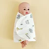 Baby Swaddle Blanket 0-6 Months Strap Protect Belly Baby Sleeping Blanket Wrap for New Born Thin-style for Summer 3