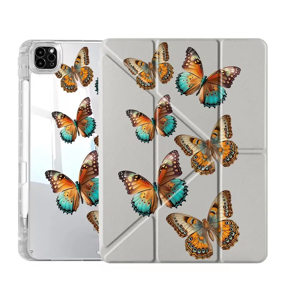 Vibrant Butterflies Y-Fold Tablet Case with Stand Feature