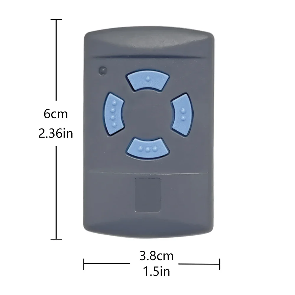 HORMANN HSM2 2PCS Remote Control Transmitter 868.35mhz Fixed Code Replacement with Blue Button for Garage Gates 4