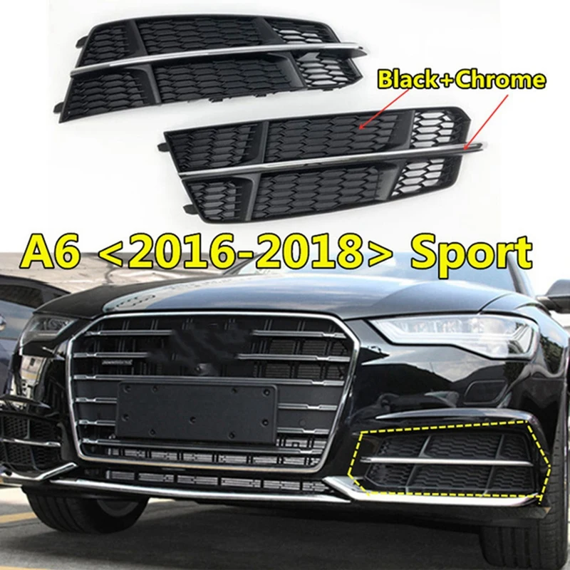 TISHITA 1x Car Fog Light Grille Cover 4G0807681AN Grille Cover Fit for Audi A6 C7 left