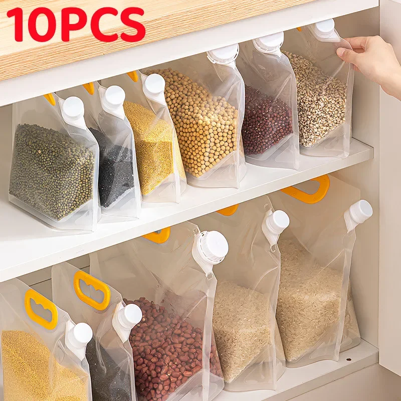 

Transparent Food Grains Storage Bag Household Moisture-proof Sealed Bag Insect-proof Transparent Portable Food-grade Storage Bag
