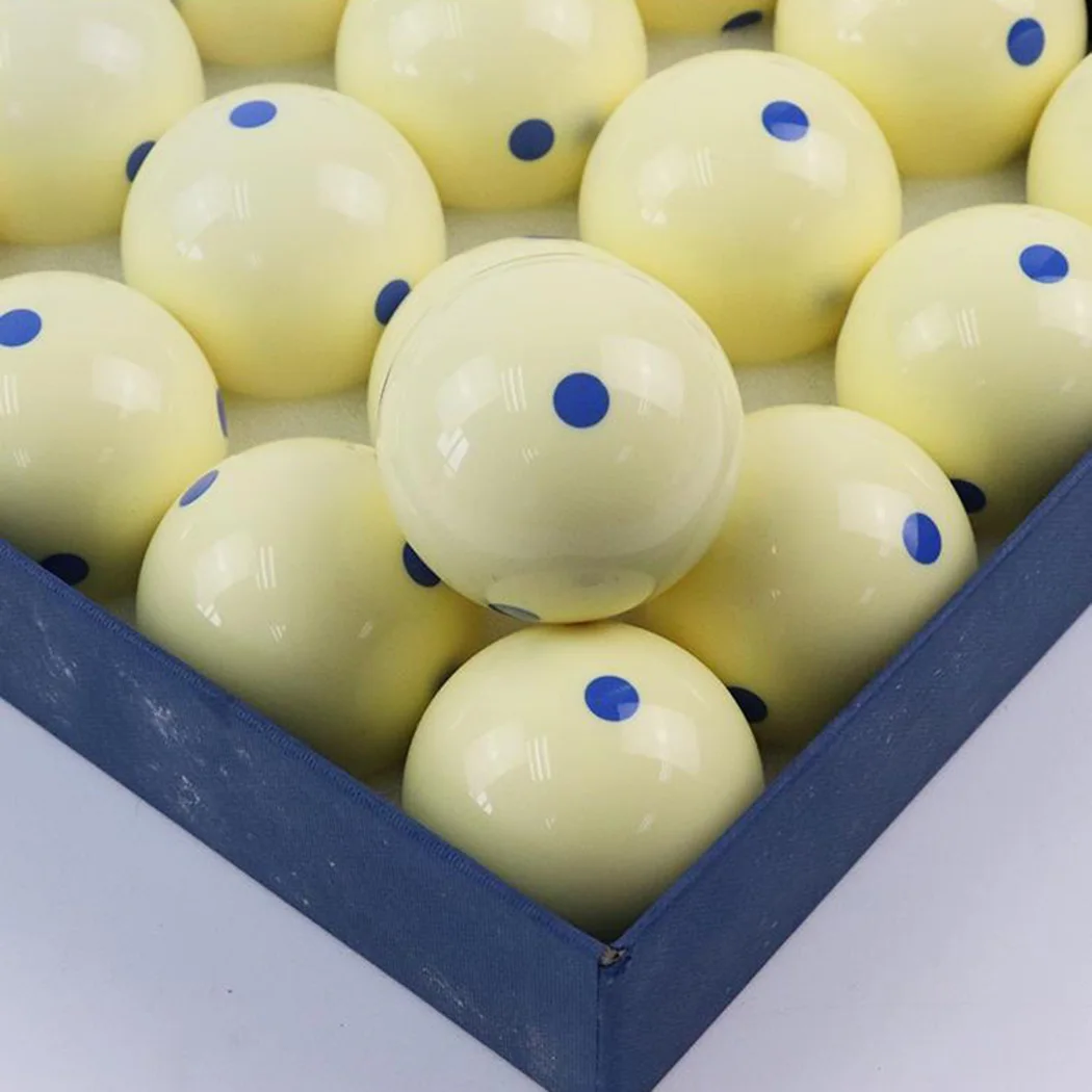 Billiard Cue Ball Billiard Ball Professional Cue Ball Spot Measle Pool Billiard Practice Training Balls Blue/Red 6 Dot Spot Pool Standard 2-1/4inch Accessories