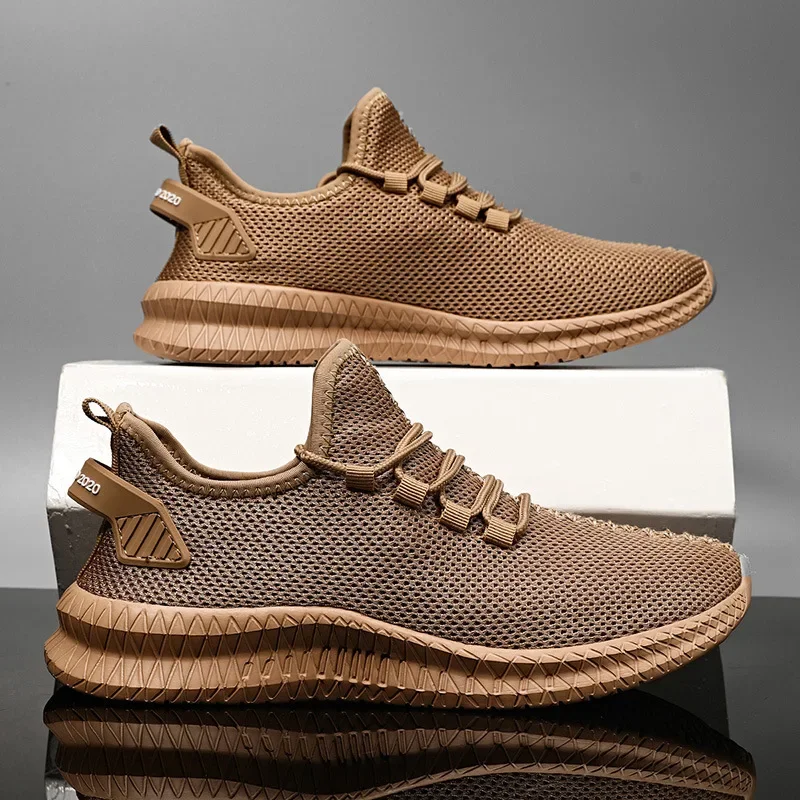 

New Mesh Men Shoes Breathable Solid Men Sneakers Trendy Lightweight Black Walking Big Size Man Tenis Shoe Zapatillas Hombre 2023