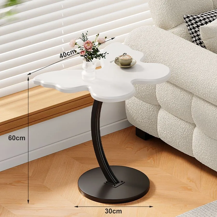 بوب كينج طاولة سرير جانبية - رف تخزين معدني - طاول...