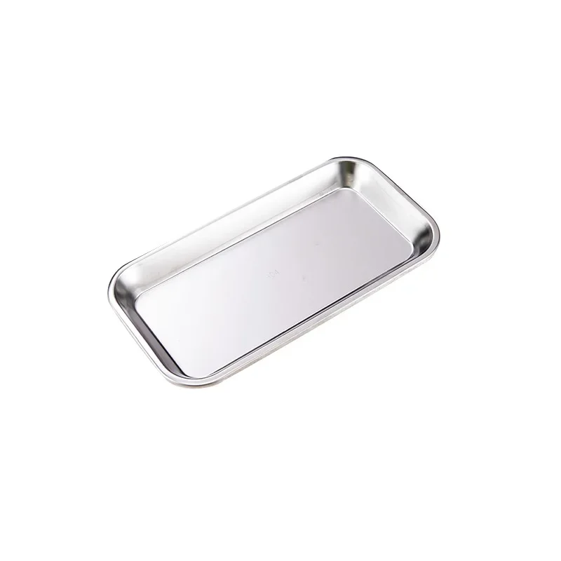 

1pcs Stainless Steel Cosmetic Storage Tray Tattoo Nail Art Equipment Plate Doctor Surgical Dental Tray False Nails Dish Tools