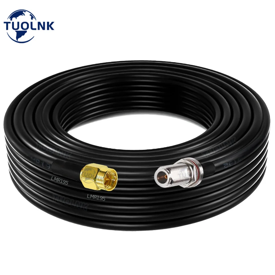 N Cable Conector Macho Cola De Cerdo RG400 30CM Para Antena
