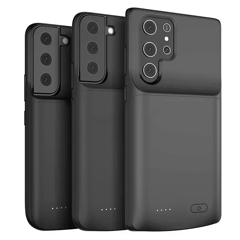 삼성에 적합한 갤럭시 보조배터리 배터리 충전기 케이스, 4700, 4800, 6000mAh, 삼성에 적합한 갤럭시 S22 울트라 S22 플러스 S22 플러스 S22 울트라 배터리 케이스 커버