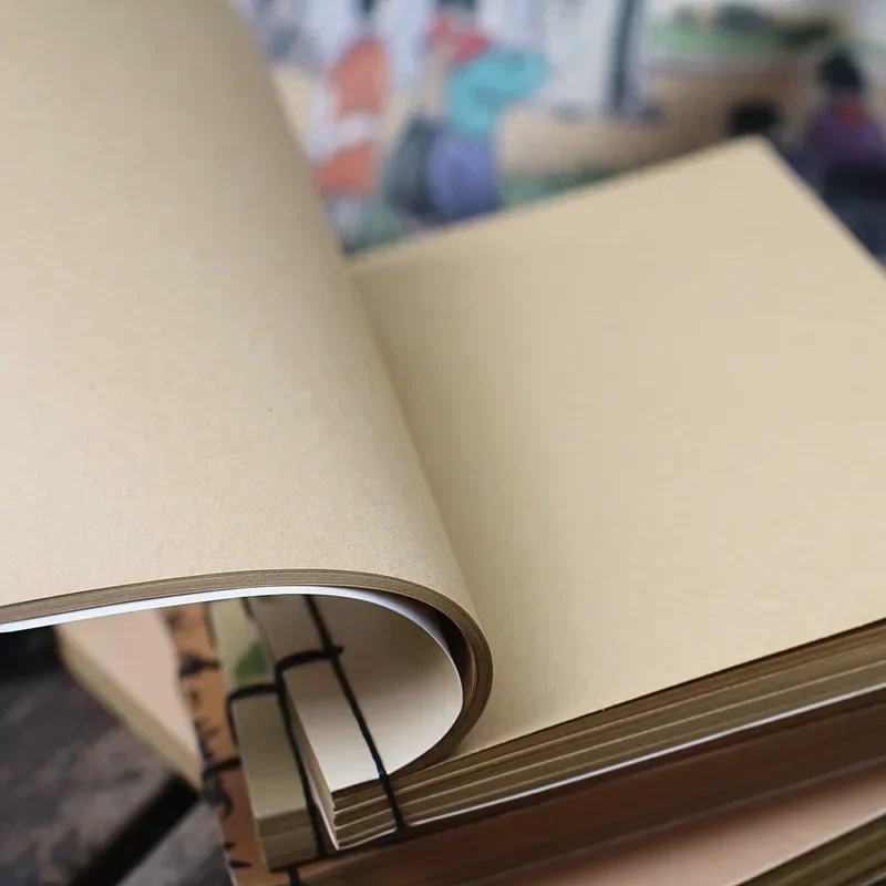 

Ретро-блокнот из крафт-бумаги в китайском стиле, с линиями, бумагой, ручной блокнот, дневник, записная книжка, знаменитость