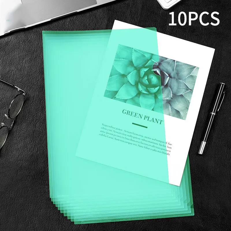 10 עד 30 יחידות תיקיות A4 מארגן שולחן ציוד משרדי תיקיות ברורות למסמכים ציוד לבית הספר