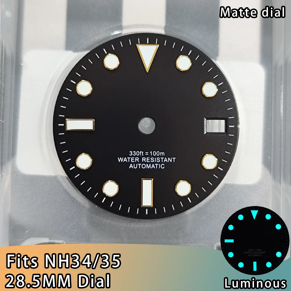 Enhanced White Watch Dial with BGW9 Blue Luminous Feature - 28.5mm