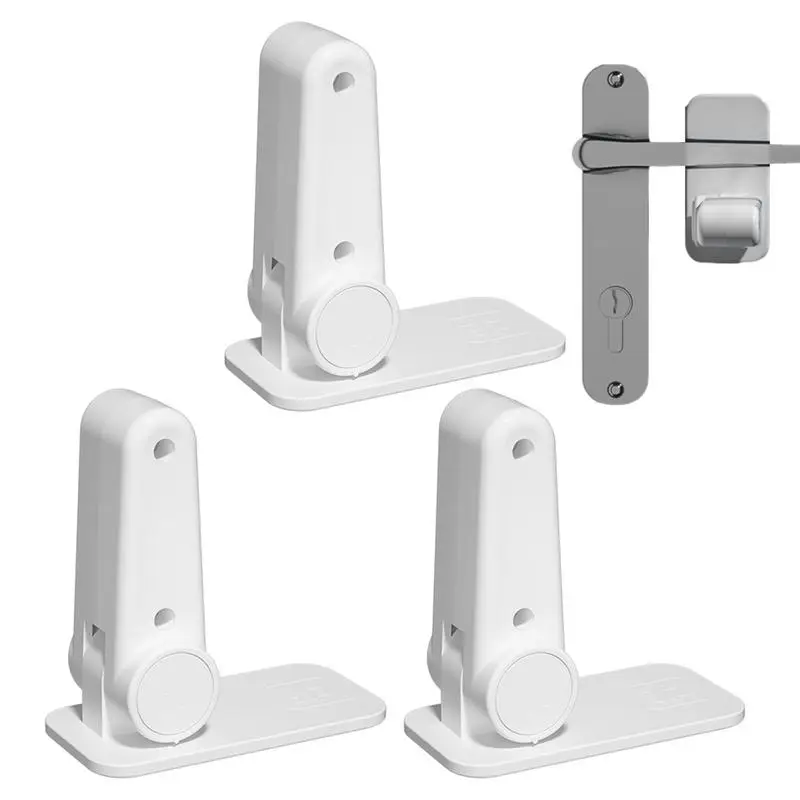 

Handle Safety Lock Minimalist Safety Lever Lock For Toddler And Pets Protection Door Handle Supplies For Bedroom Drawers