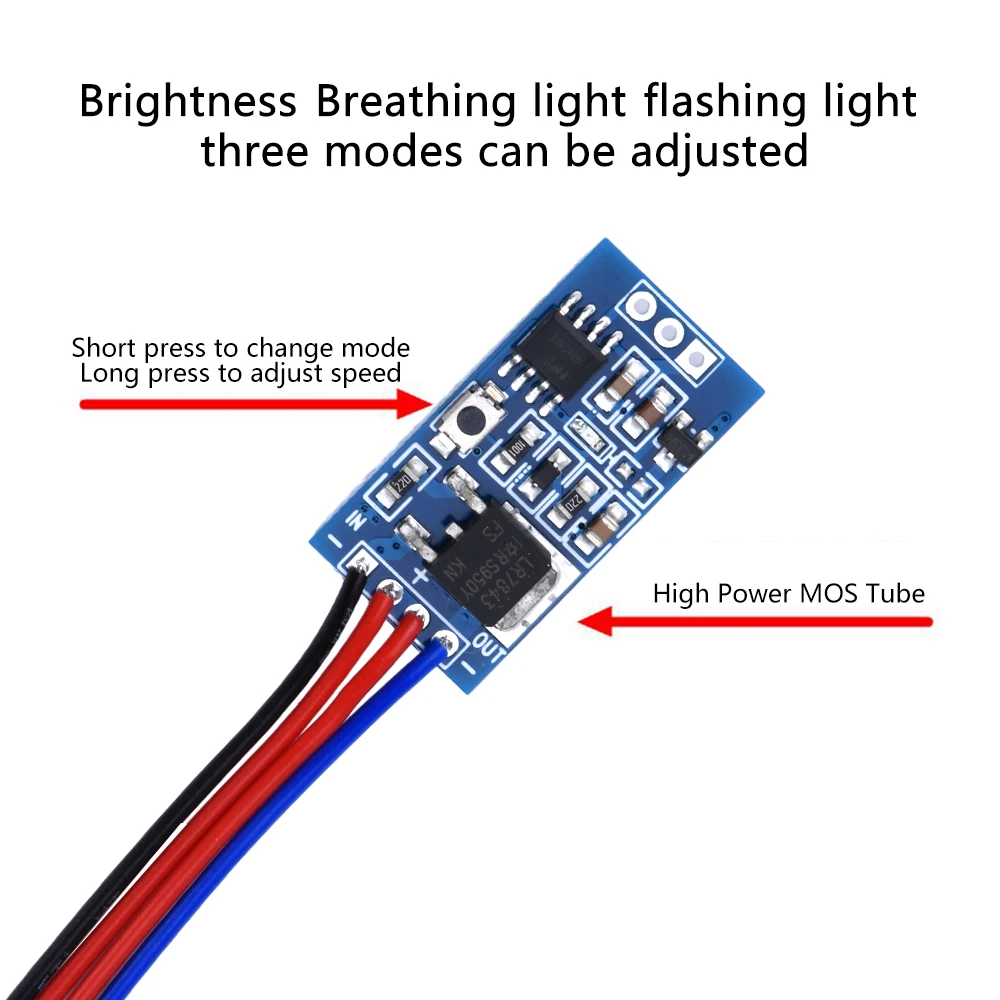 LED module DC3-24V Pwm Dimming Module Fast and Slow Fading Led Control Module with Dimming and Breathing For LED Lights Halogen Lights
