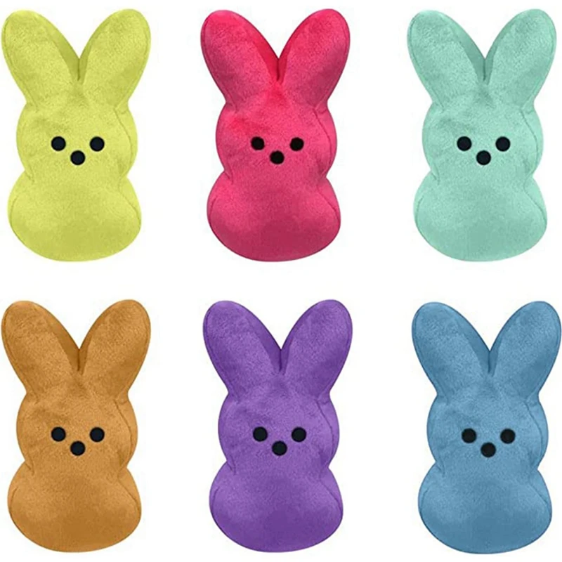 

6 шт., 15 см, милые животные, звезда, морковь, Peep Bunny, кукла, милые животные, кролик, куклы, игрушки для детей, пасхальное украшение