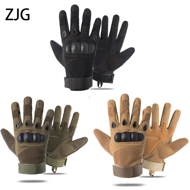 Military Fan Hard Shell Tactical Sports Gloves