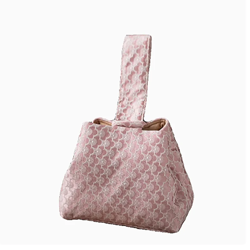 Chinese Vintage Yun Brocade Tea Set Pouch - Thickened Travel Storage Bag for 1 Teapot & 1 Cup, Shockproof Portable Case