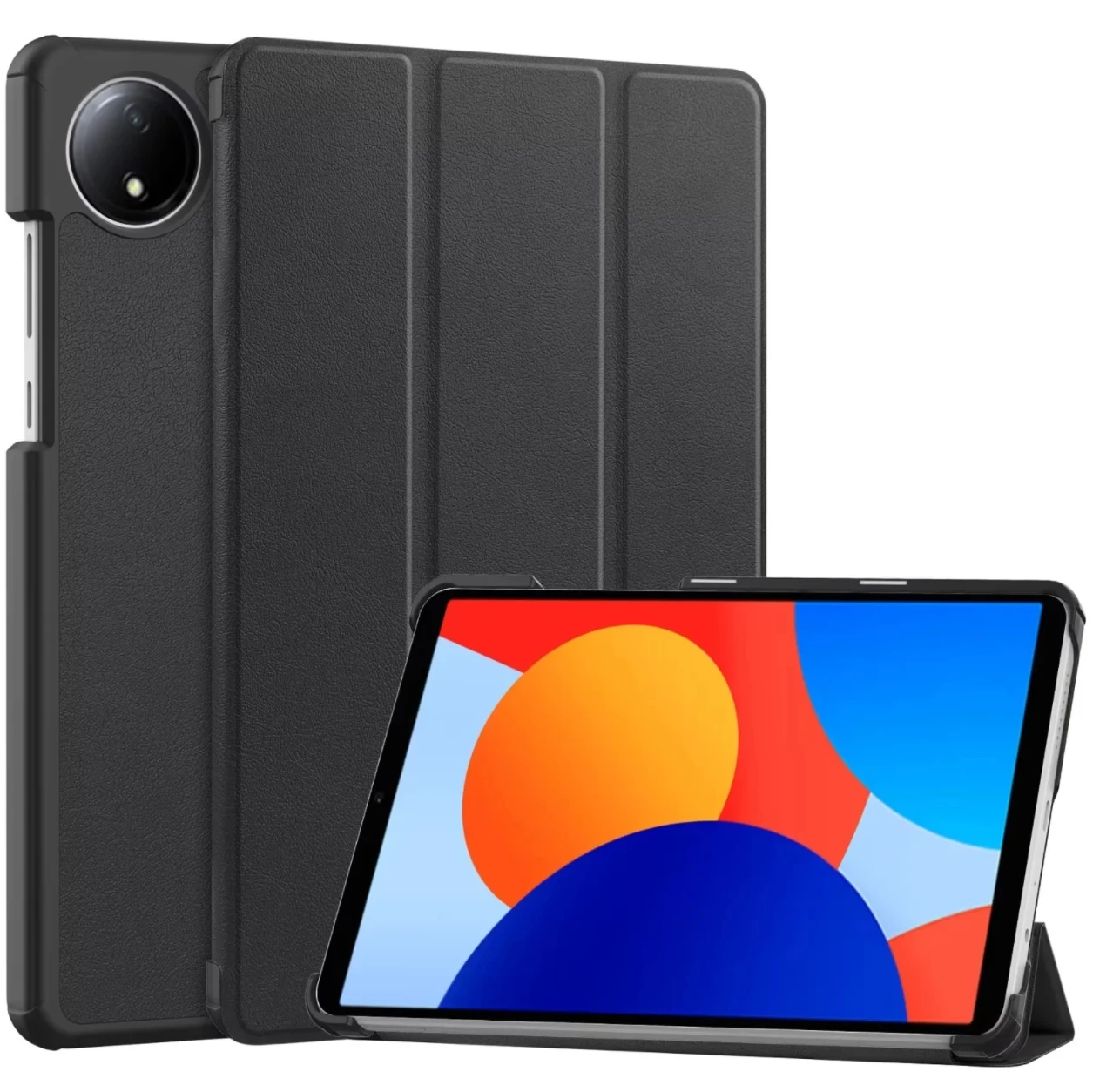 Sleek Magnetic Trifold PU Leather Stand Cover