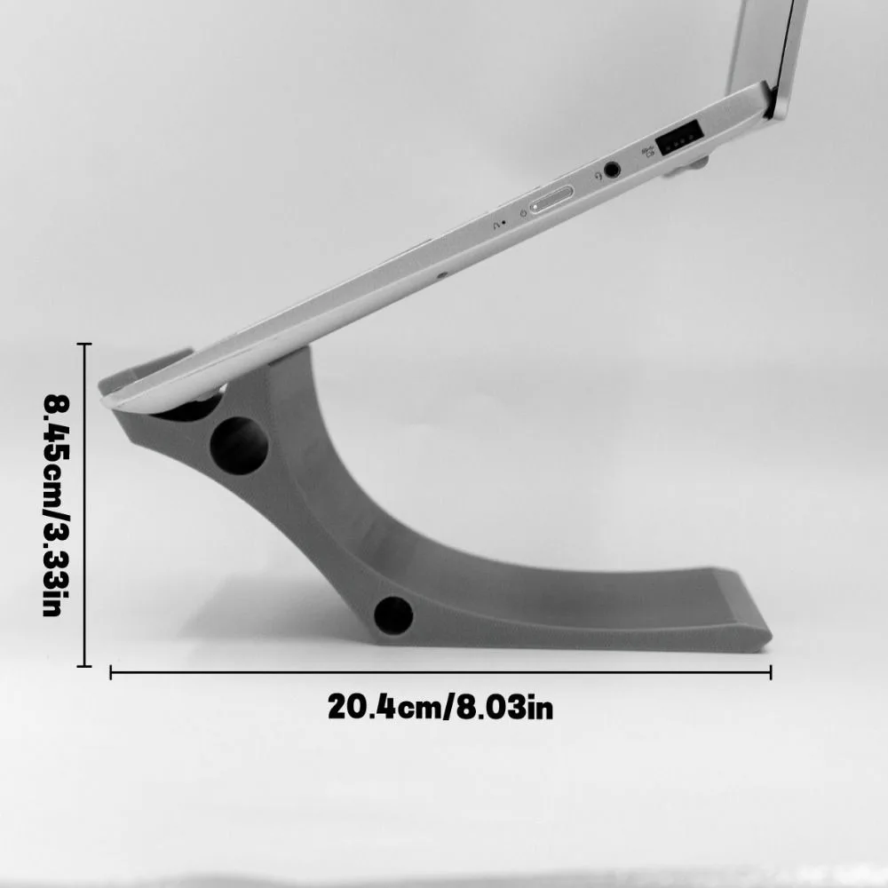 고품질 휴대용 노트북 거치대, 각도 조절 가능한 노트북 라이저, 인체공학적 3D 프린팅 태블릿 홀더 액세서리
