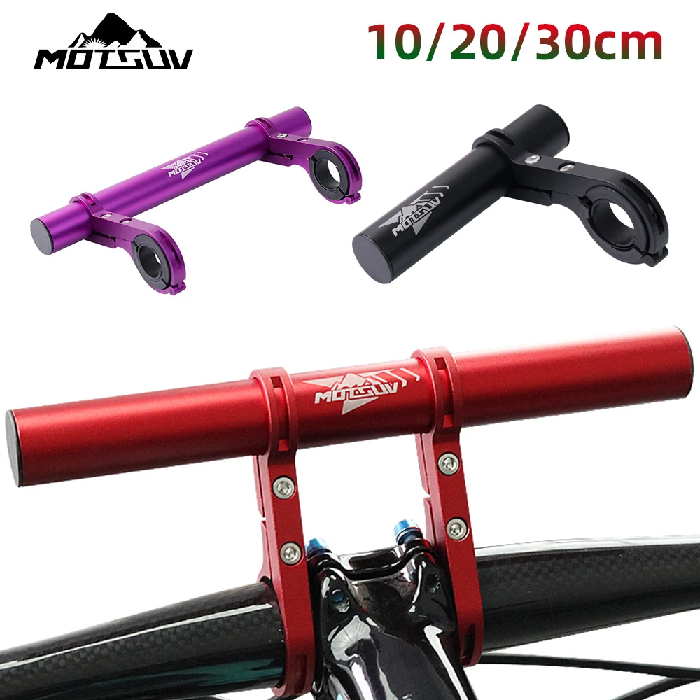 Bicycle Handlebar Extended Bracket 10/20/30cm MTB Headlight Mount Extented Bar Road Mountain Bike Handlebar Extender Rack Parts bicycle handlebar extender