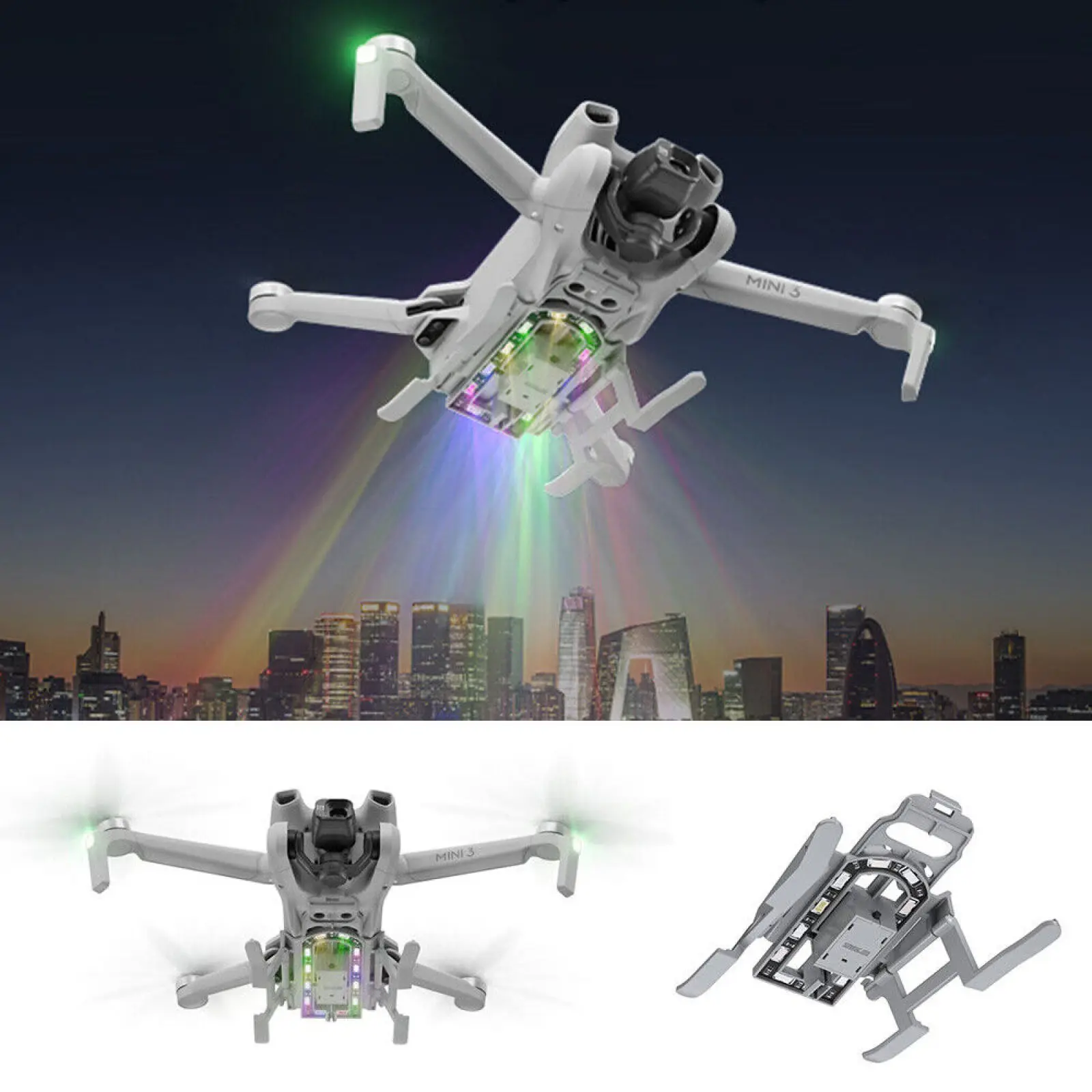 

Складное светодиодное шасси для DJI Mini 3, легкий Расширенный шасси, светодиодный штатив, защита от падения, аксессуары для дрона
