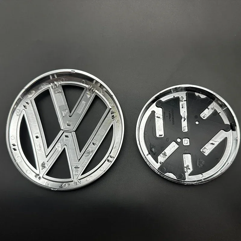 138mm 크롬 VW 골프 MK7 2013-2017용 프론트 그릴 커버 + 110mm 리어 트렁크 리드 커버