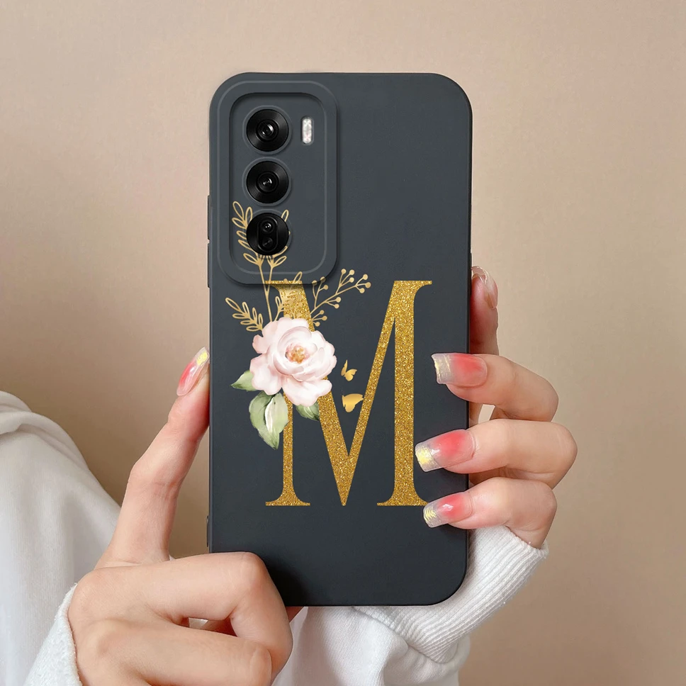 Sleek Liquid Protective Phone Case with A to Z Letter Design - Fashionable Shell Cover