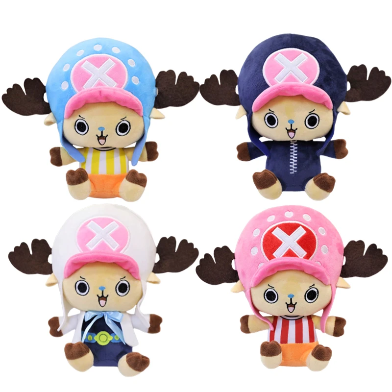 

4 Styles One Piece 20cm Tony Tony Chopper Anime Figure Plush Toys Dolls Reindeer Model Pendant Toys Kids Xmas Gifts