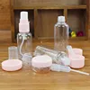 7pc/Set Travel Mini Makeup Cosmetic Face Cream Pot Bottles Plastic Transparent Empty Make Up Container Bottle Travel Accessories 5