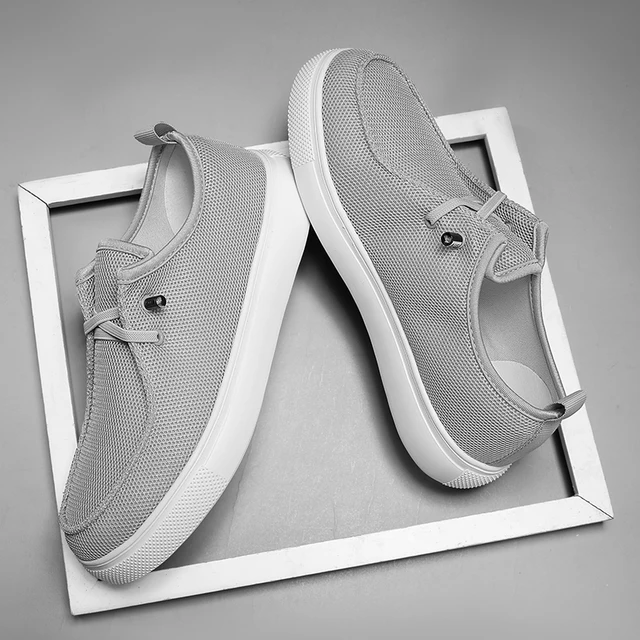 Men's Fashionable Casual Sneakers - Pure Color, Convenient to Put on and Take Off, Round-Toe Design, Lightweight Fabric Upper, Non-Slip Wear-Resistant Soles, Comfortable Cloth Insoles for Outdoor Running and Daily Wear