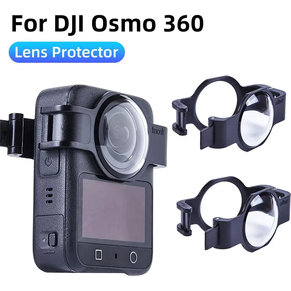 DJI OSMO360용 스크래치 방지 렌즈 가드 스냅온 렌즈 보호 커버 투명한 ..