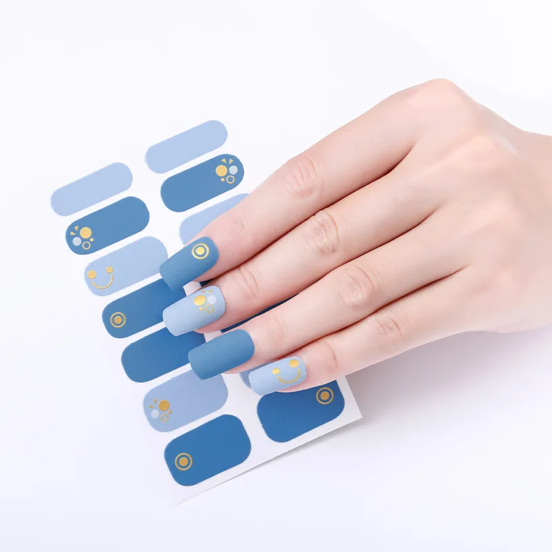 

1PC Nail Stickers Cute Waterproof Durable Bronzing Cartoon Nail Stickers Nail Tools