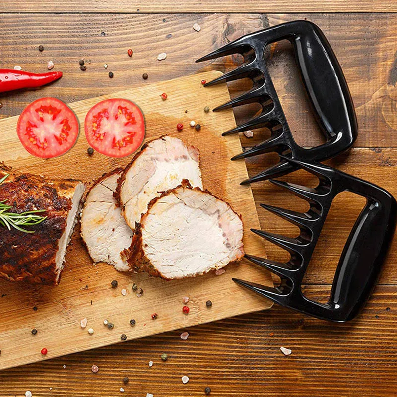 BBQ Bear Claws Barbecue Fork Tongs, Meat Shred Pork Clamp, Roasting Fork, Black Barbecue Tool, 20 Pcs Lot