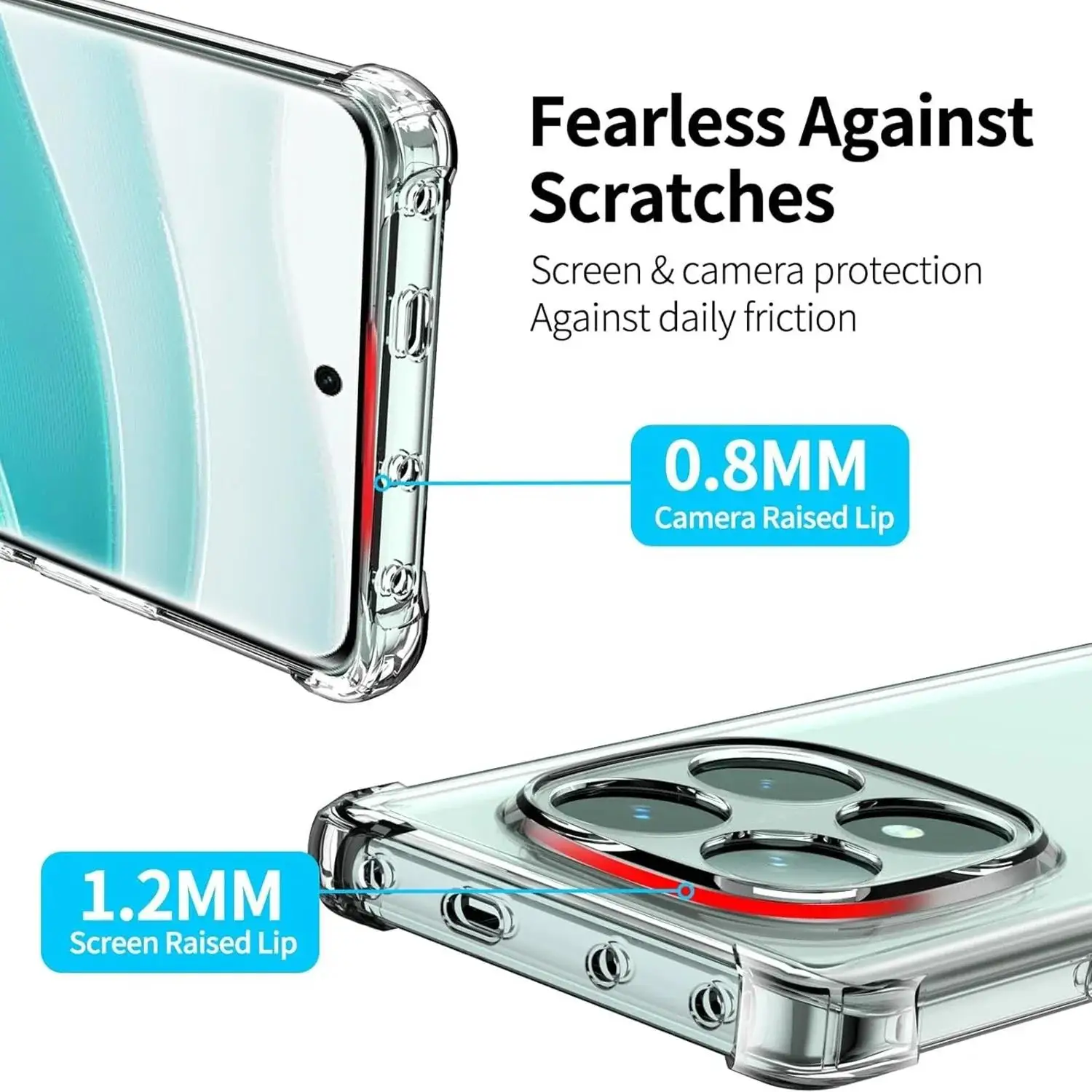 Luxury Shockproof Silicone Soft Clear Ultra Thin Phone Case