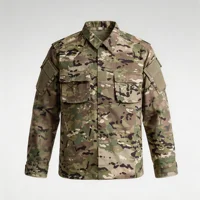 Ensemble chemise, veste et pantalon de randonnée, vêtements d'entraînement camouflage pour l'extérieur, uniforme de chasse, combinaison tactique camouflage pour hommes, entraînement en plein air 2