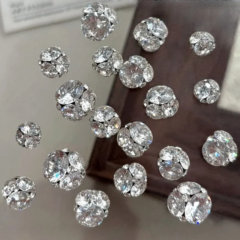 반짝 이는 크리스탈 스파클 라인 석 반짝이 지르콘 물방울 러브 하트 파일 드릴 네일 아트 장식 DIY 매니큐어 액세서리