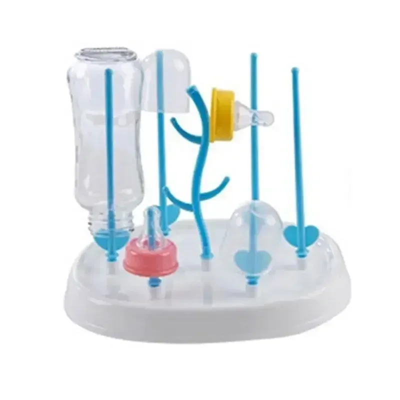 Household Small Simple Baby Bottle Drying Rack Multifunctiona Tree Shape Secure Milk Bottle Dry Airing Shelves Storage Organizer