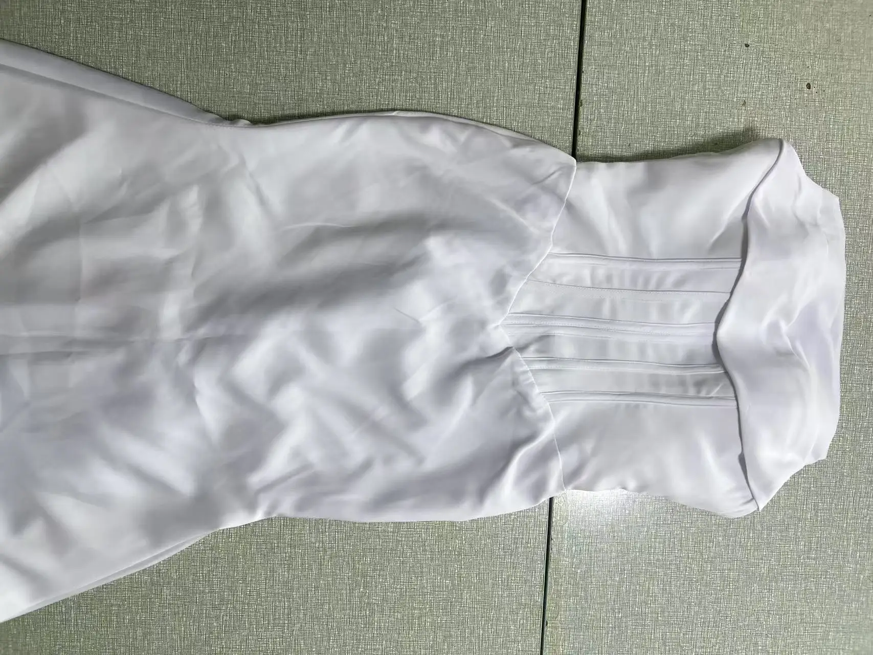 Abiti da sposa Boho a sirena senza spalline senza maniche Sweep Train Abito da sposa in raso Abiti da ballo semplici da sposa personalizzati - immagine 4