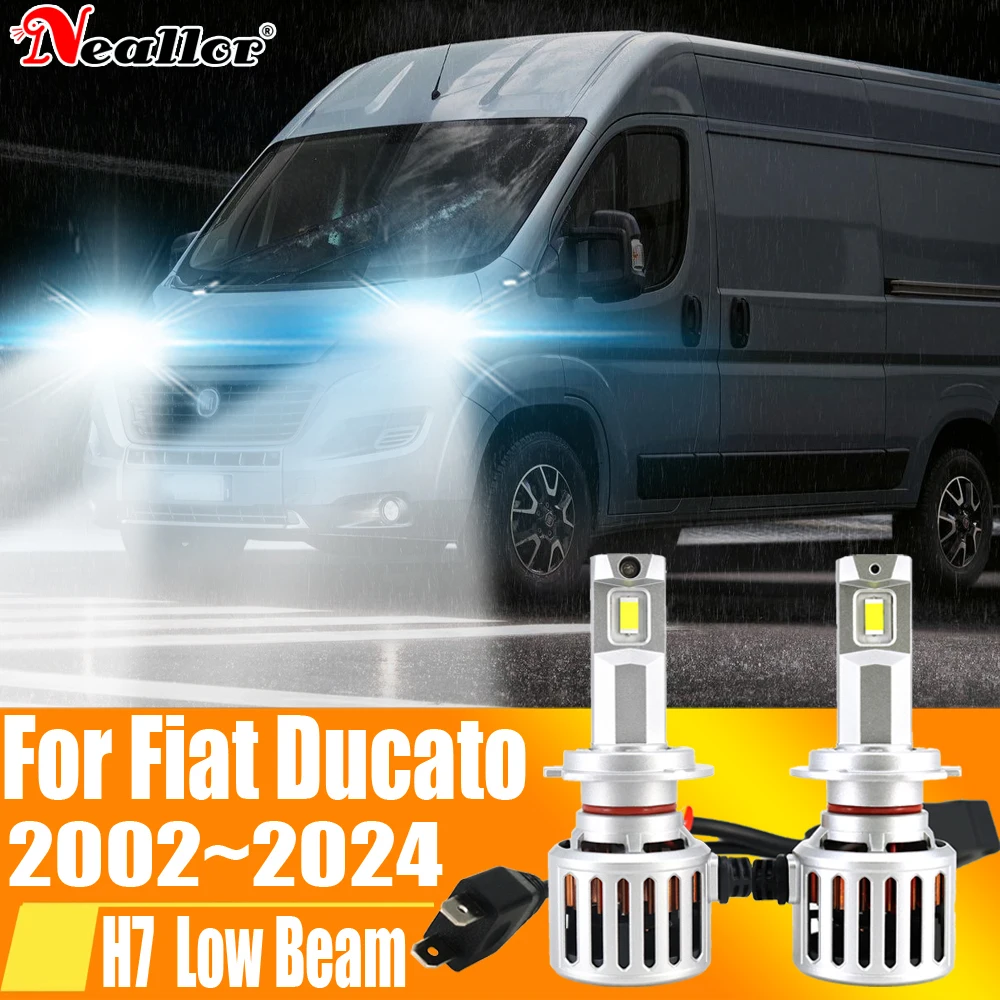 

2 шт., Автомобильные светодиодные лампы H7 12 В 55 Вт 6000 ~ 2002