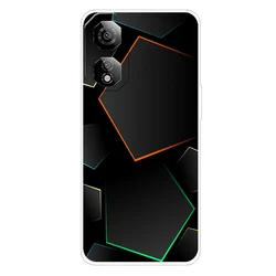 Custodia e protettore per telefono in silicone TPU trasparente e carino a forma di animale