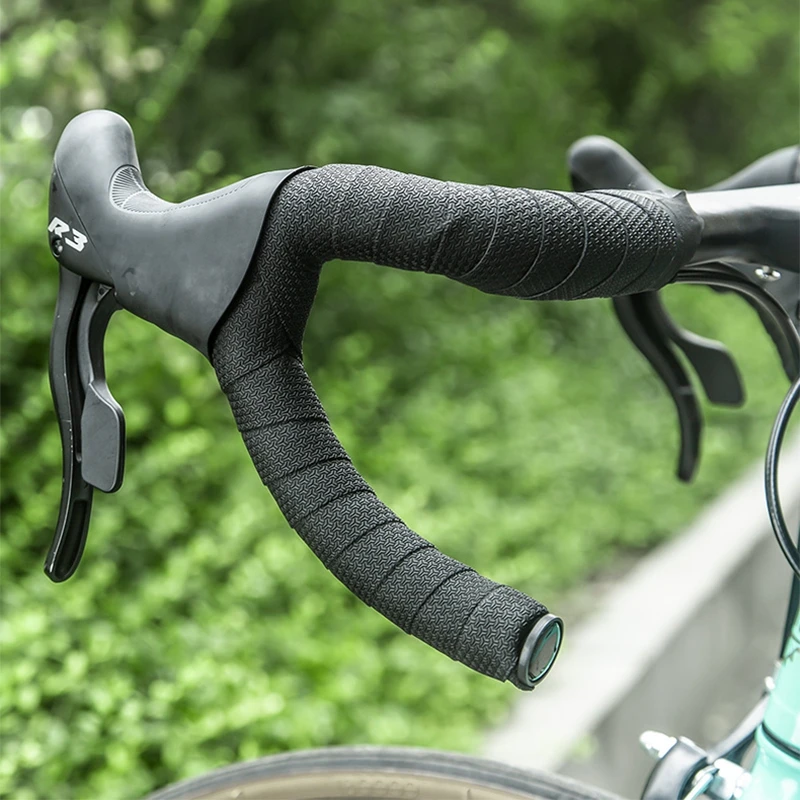 2pcs Bike Handlebar Tape EVA Anti-slip Road Bike Handlebar Tapes Waterproof Steering Wheel Cover Cycling Handle Belt Rubber Tape