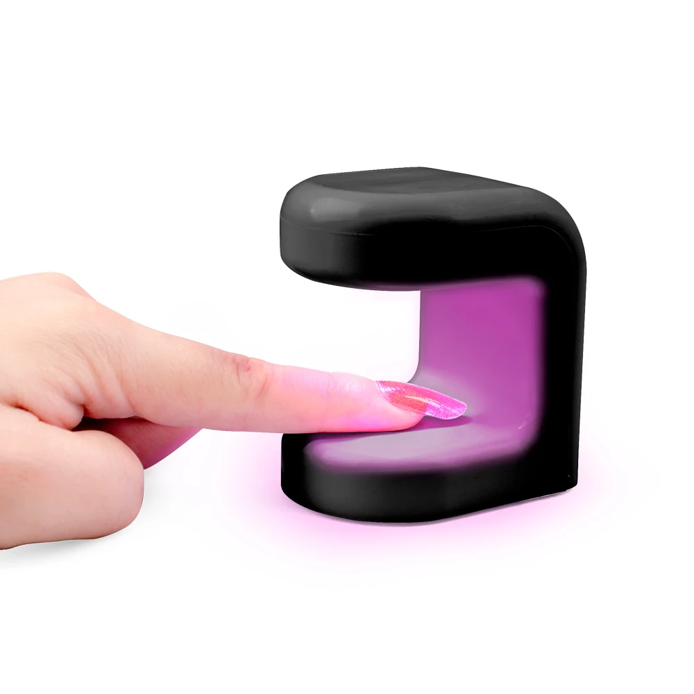 Rechargeable Flash Cure LED Lamp 9w Portable Mini UV 365nm 405nm Cordless Nail Red Light Lightweight with USB Cable Port
